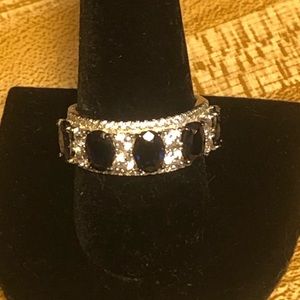 NWOT Bella Luce 925 black and white cubic zirconia ring 
SIZE 9